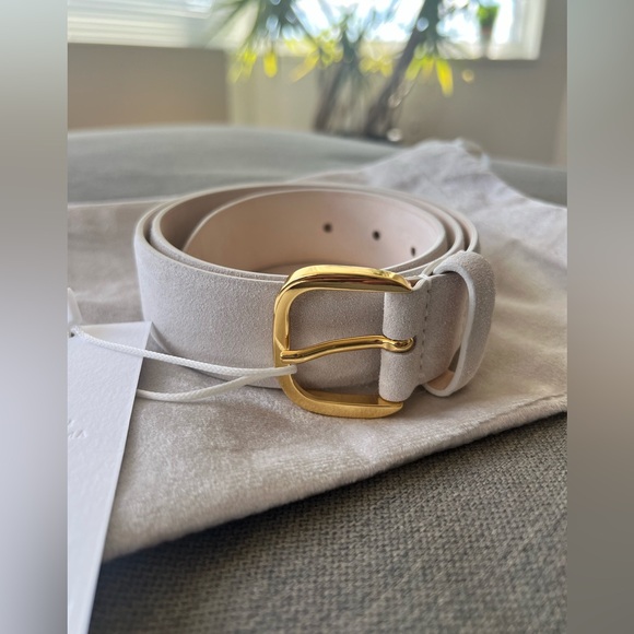 Dehanche Accessories - DEHANCHE Jeanne Belt in cream suede in size S, NWT